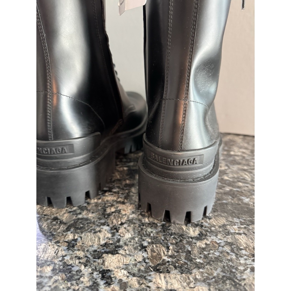 Balenciaga Women's Strike 20mm High Top Black Boots Size 37 US 7. NWB - Picture 7 of 16